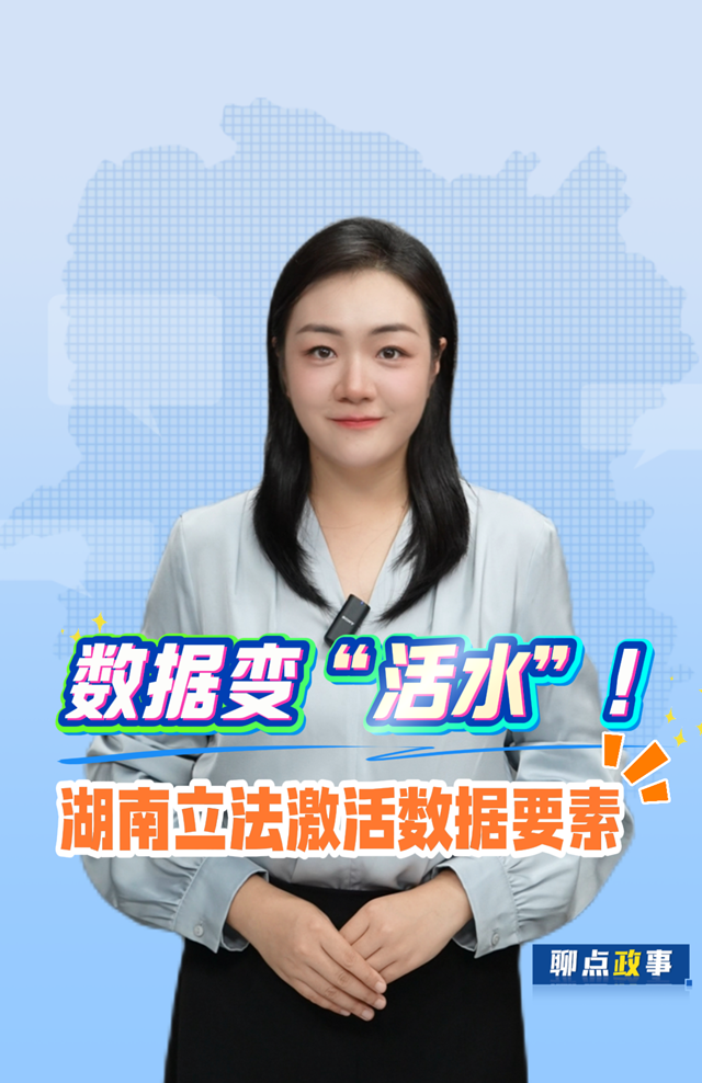 數(shù)據(jù)變“活水”！湖南立法激活數(shù)據(jù)要素